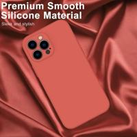 Lunso - iPhone 15 Pro - Hoesje Flexibel silicone Backcover - Rood - thumbnail
