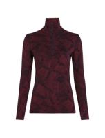 Icebreaker Merino 260 Vertex LS Half Zip Frozen Forms Pully Dames Black/Port M - thumbnail