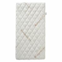 Babymatras van biologisch katoen - 60x120x10 cm - 100% katoen - Afneembare hoes - Geen chemische behandeling - thumbnail