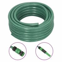 VidaXL Tuinslang met koppelingsset 0,6'' 30 m pvc groen - thumbnail