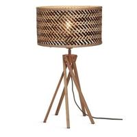 GOOD&MOJO Tafellamp 'Java' 5-poot, Bamboe, kleur Naturel/Zwart - thumbnail
