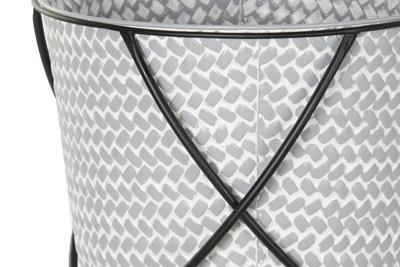 Pottenset DKD Home Decor Zwart Grijs Metaal Ijzer Vierkant 30 x 40 cm 37 x 37 x 82 cm (2 Stuks)