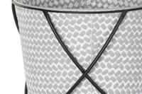 Pottenset DKD Home Decor Zwart Grijs Metaal Ijzer Vierkant 30 x 40 cm 37 x 37 x 82 cm (2 Stuks) - thumbnail