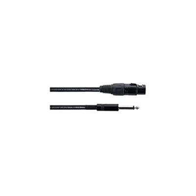 Cordial EM 10 FP XLR Verbindingskabel [1x XLR-bus 3-polig - 1x Jackplug male 6,3 mm (mono)] Zwart