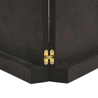 Wastafelblad 140x60x6 cm behandeld massief hout donkergrijs