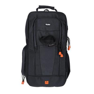 Rollei 20289 Fotoliner draagtas, camerarugzak voor kleine DSLR- en DSLM-camera's, dagrugzak geschikt als handbagage met regenhoes en tabletvak in zwart