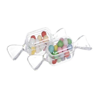 10 STKS/set transparante creatieve snoep vak kleine snoep-vormige mini plastic doos (duidelijk)