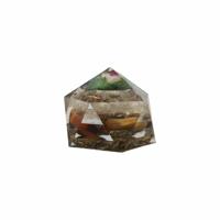 Orgonite Robijn in Fuchsiet/ Bergkristal/ Tijgeroog (80 mm) - thumbnail
