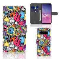 Samsung Galaxy S10 Plus | Wallet Case | met Pasjes | Punk Rock - thumbnail
