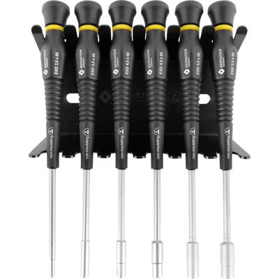 Bernstein Tools for Electronics Bernstein Werkzeugfabrik Schroevendraaierset ESD 6-delig Dop (zeskant)