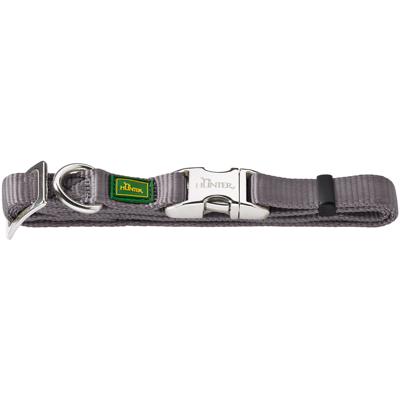 Hunter Vario Basic Alu-Strong Grijs Nylon, Kunststof Extra groot Hond Standaard halsband