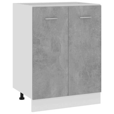 Onderkast Lyon 60x46x81,5 cm bewerkt hout betongrijs