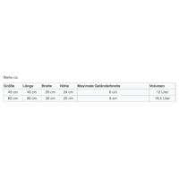 Balkonbak ovaal set 40 cm E&K - antraciet - thumbnail