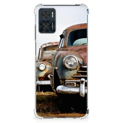 Motorola Moto E22 | E22i Anti-shock Hoesje met foto Vintage Auto Motorola Moto E22 | E22i Anti-shock Hoesje met foto Vintage Auto