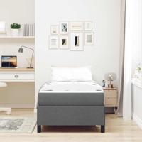 Boxspring bed Donkergrijs en Zwart 90 x 200 cm - thumbnail