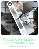 ICY BOX IB-NH300-R Laptopstandaard Zilver 43,2 cm (17 ) - thumbnail