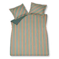 Vandyck Vandyck Dekbedovertrek Preppy Stripe smokegreen 2-persoons (200x200/220 ) - thumbnail