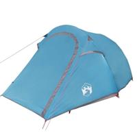 Tunneltent 2-persoons waterdicht blauw - thumbnail
