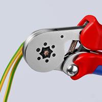 Knipex Zelfinstellende krimptang voor adereindhulzen | Zij-invoering | Meer-componentengrepen - 97 55 14 SB - thumbnail
