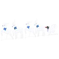 VidaXL Led rendieren 5 pcs wit stof - thumbnail