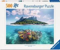 Ravensburger - eiland en koraalwereld - legpuzzel - 500 stukjes - thumbnail