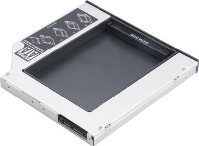 Akasa N.Stor harde schijf behuizing (6,3 cm (2,5 inch), converteert SATA-harde schijf naar laptop SATA ODD Bay) zwart