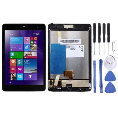 LCD-scherm en digitizer volledige assemblage met frame voor Lenovo Miix 3-830 (zwart)