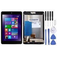 LCD-scherm en digitizer volledige assemblage met frame voor Lenovo Miix 3-830 (zwart) - thumbnail
