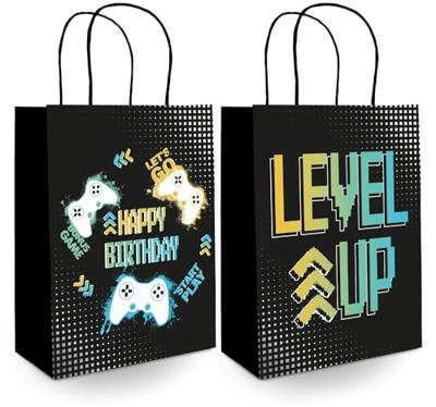 Papieren tasjes level up - set van 6