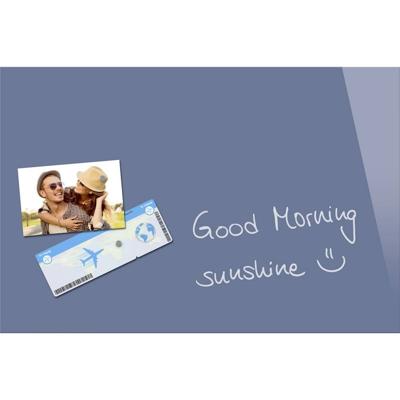 Sigel SI-B1207 Glasmagneetbord Be!Board Gepoederd Blauw 600x400x9mm Incl. 2 Magneten