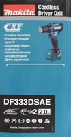 Makita DF333DSAE DF333DSAE Accu-schroefboormachine 12 V 2 Ah Li-ion Incl. 2 accus, Incl. koffer - thumbnail
