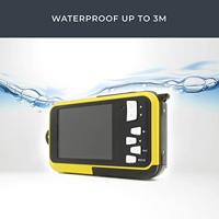 GoXtreme Reef Yellow Digitale camera 24 Mpix Geel Full-HD video-opname, Waterdicht tot 3 m, Onderwatercamera, Schokbestendig, Met ingebouwde flitser - thumbnail
