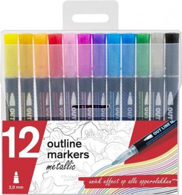Outline marker 12 stuks