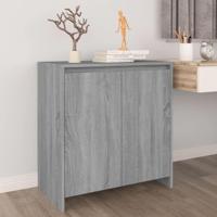 Dressoir 70x41x75 cm bewerkt hout grijs sonoma eikenkleurig - thumbnail