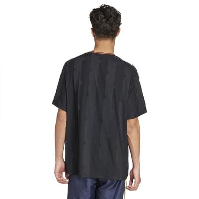 Heren-T-Shirt met Korte Mouwen Adidas House Of Tiro Jacquard Jersey Zwart - Maat: M