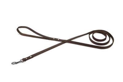 Hondenriem van leer 165cm x 12mm bruin Hondenriem van leer 165cm x 12mm bruin