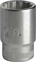 Stahlwille Dopsleutelbit | 3/8 inch 12-kant | sleutelwijdte 14 mm | lengte 30 mm | 1 stuk - 02010014 02010014 - thumbnail