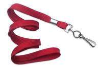 Keycord met metalen haak, br 10mm rood - thumbnail