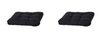 Lounge kussen zit 73x73 Rib zwart (2 stuks) Madison - Madison - thumbnail