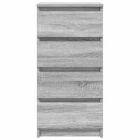 Dressoir 37,5x35x76 cm bewerkt hout grijs sonoma eikenkleurig - thumbnail