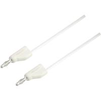 VOLTCRAFT MSB-300 Meetsnoer Banaanstekker 4 mm Silicone 1.00 m Wit 1 stuk(s) - thumbnail