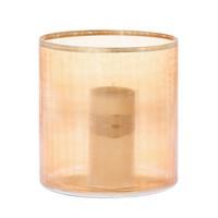 Windlicht Blair oranje 25cm - thumbnail