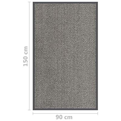 Deurmat getuft 90x150 cm lichtbruin Deurmat getuft 90x150 cm lichtbruin