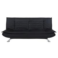 Bendt Slaapbank 'Oliver' PU-leder, kleur zwart - thumbnail