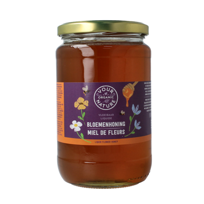 Bloemenhoning vloeibaar bio 900 Gram