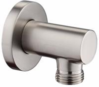 Ben Connect Round muuraansluitbocht RVS-look - thumbnail