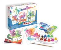 Aquarel schilderij - SENTOSPHERE - Aquarel - Eenhoorns en Pegasi - 9 kleuren - Gedrukt op perkamentpapier - Geschikt voor kinderen vanaf 7 jaar - thumbnail