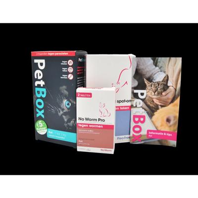 PetBox kat tegen vlooien, teken en wormen Kat - 1 tot 2 kg PetBox kat tegen vlooien, teken en wormen Kat - 1 tot 2 kg