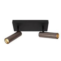 Lucide GRADO - Plafondspot - 2xGU10 (MR11) - Grijs ijzer - thumbnail