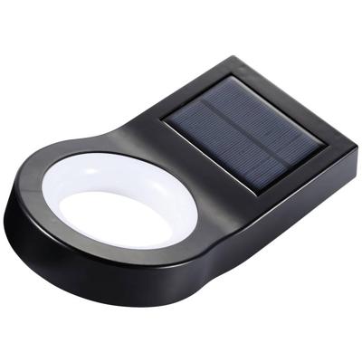 Sygonix SY-5653638 Wandlamp op zonne-energie met bewegingsmelder SMD LED LED vast ingebouwd Zwart